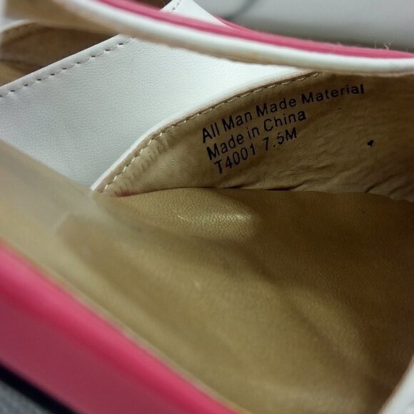 EY Especially Yours Pink & White Patent Heels - Picture 7 of 11